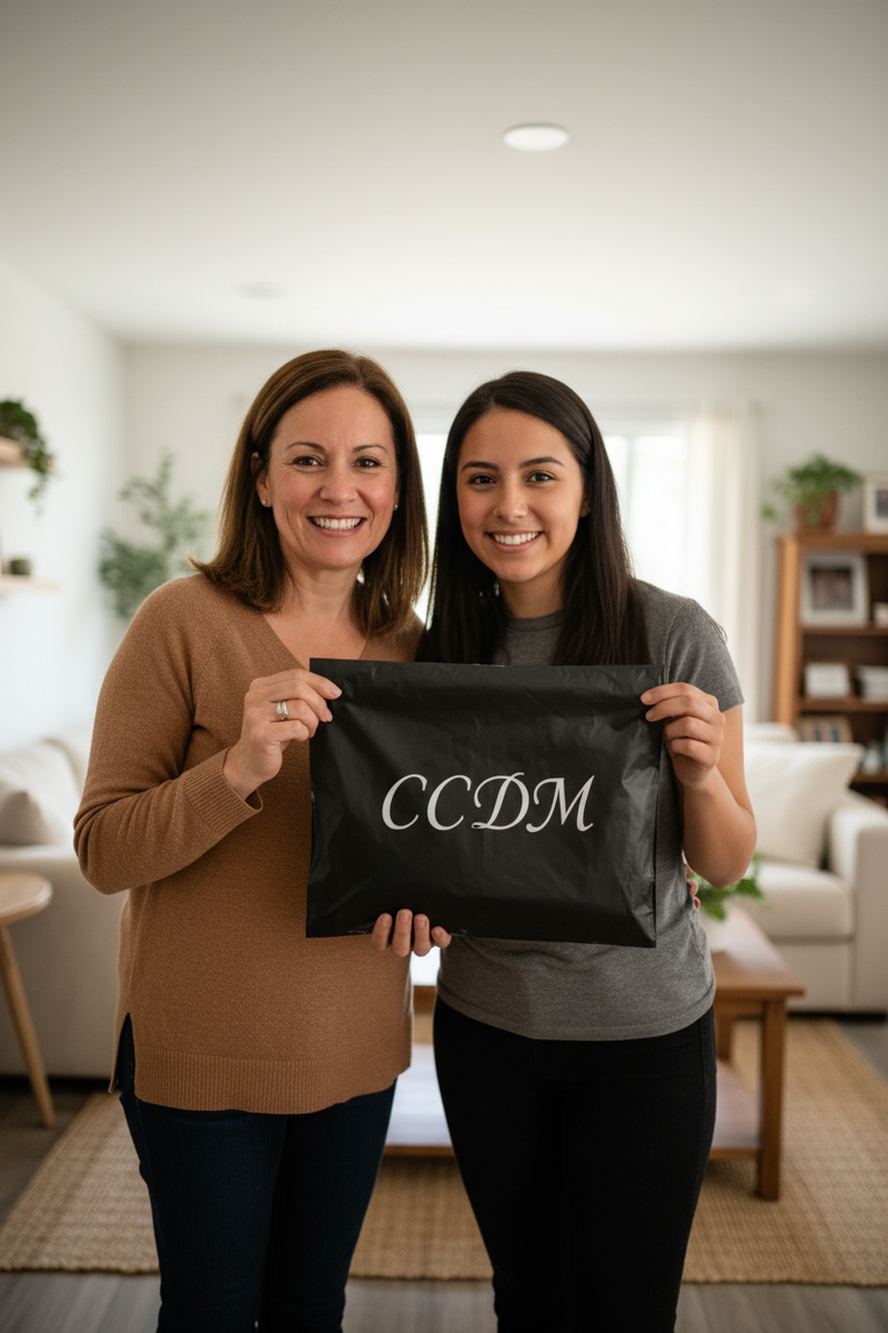 UGC madre e hija con bolsa CCDM